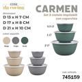 CIOTOLA CARMEN IMPILABILE CON COPERCHIO SET 3 PZ