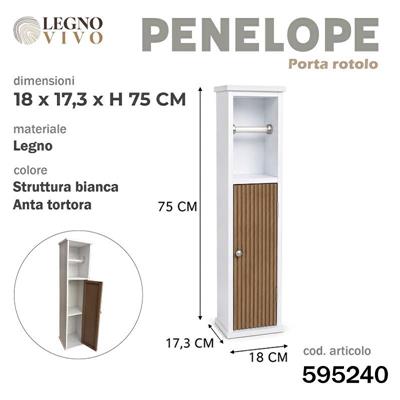 MOBILETTO PORTAROTOLO PENELOPE BIANCO ANTA TORTORA