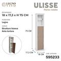 MOBILETTO PORTAROTOLO ULISSE BIANCO ANTA TORTORA