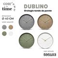 OROLOGIO DA PARETE TONDO DUBLINO D. 40 CM COLORI ASS