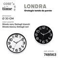 OROLOGIO DA PARETE LONDRA TONDO 30 CM COLORI ASS