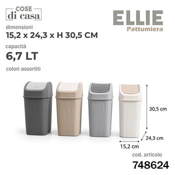 PATTUMIERA ELLIE 6,70 LT COLORI ASS