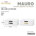 SCATOLA ORGANIZER MAURO COFFEE 30 X 30 X H10 CM COLORI ASS
