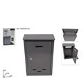 CASSETTA PER POSTA 36 X 24 X 9,5 CM COLORE GRIGIO