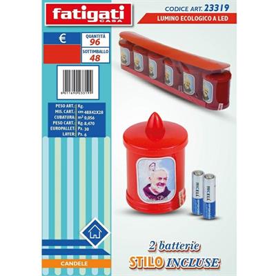LUMINO ECOLOGICO A LED ROSSO