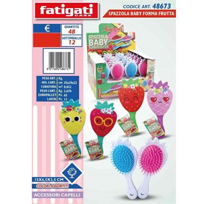 SPAZZOLA BABY FORMA FRUTTA 15 X 6,5 X 2 CM