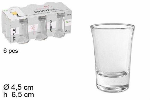 BICCHIERE FLORENCIA 6,5CM CONF. 6PZ