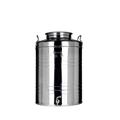 BIDONE GRAFFATO INOX 50 LT CON PREDISPOSIZIONE RUBINETTO