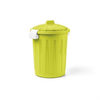 BIDONCINO C/COPERCHIO 23LT COL. VERDE ACIDO
