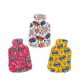 BORSA ACQUA CALDA CON PILE COMICS 2 LT ASS