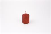 CANDELA PILLAR GLITTER ROSSA D.6XH8CM