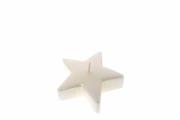 CANDELA STELLA IN CERA LUCID 9XH3CM COLORE MADREPERLA