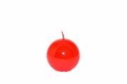 CANDELA SFERA LUCID D.6CM COLORE ROSSO