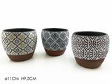 CACHEPOT D. 11 X H9,5 CM 3 DECORI ASS