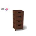 CASSETTIERA STELLA RATTAN 4 CASSETTI COLORE MARRONE