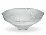 CENTROTAVOLA BOWL IN VETRO TRASPARENTE 35CM DECORO DORA