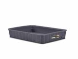 CESTINO ELEGANCE L 35,5X26XH6CM COLORE BLU NAVY