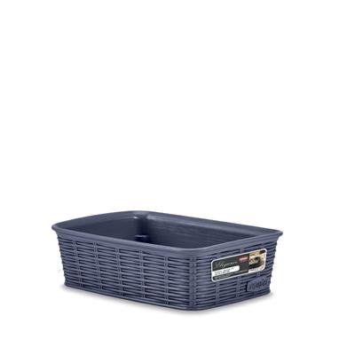 CESTINO ELEGANCE S 20X14XH6CM COLORE BLU NAVY