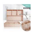 CESTO WIKER CON SCOMPARTI 33 X 24 X H7 CM COLORE ROSA