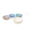 CESTINO IN PLASTICA 22,5 X H7,7 CM COLORI ASS