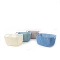 CESTINO IN PLASTICA 30 X 22 X H16 CM COLORI ASS