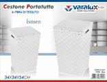 CESTONE PORTATUTTO IN FIBRA TESSUTO COLORE BIANCO