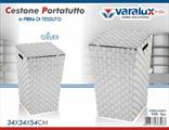 CESTONE FIBRA TESSUTO SILVER