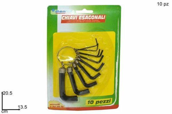 CHIAVE ESAGONALE SERIE 10 PZ. DUESSE