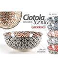 CIOTOLA CERAMICA 23 X 23 X 8,5 CM MODELLI ASS