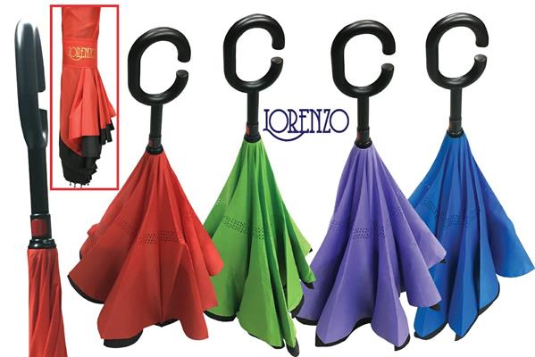 OMBRELLO ANTISGOCCIOLO AUTO REVERSE TINTA UNITA