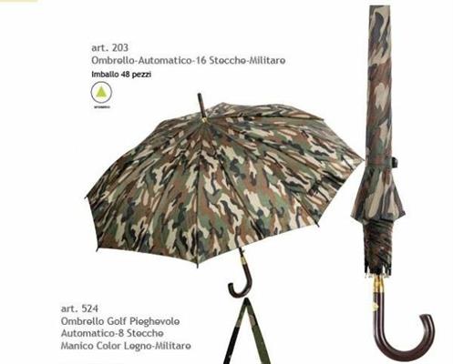OMBRELLO 16STECCHE AUTOMATICO MILITARY