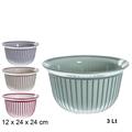 CIOTOLA IN PLASTICA D. 24 X H 12 CM 3 LT COLORI ASS
