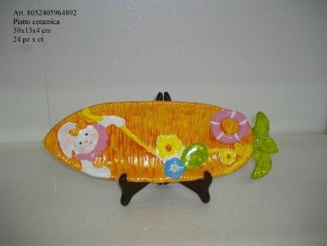 PIATTO PASQUALE IN CERAMICA DEC.