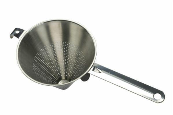 Contacto Colino Da Cucina In Acciaio Inox 18/10 24cm - Scolapasta Senza Giunture, Piedini, Foratura 3mm