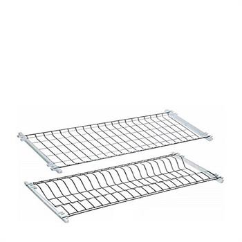 COLAPIATTI COPPIA RETE CROMATE 76 CM