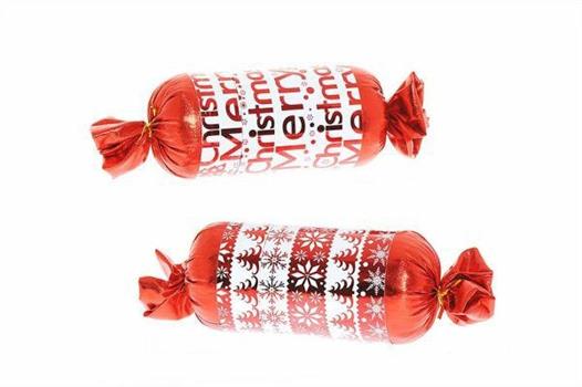 SCATOLA CARAMELLA MERRY XMAS ROSSA ASS.