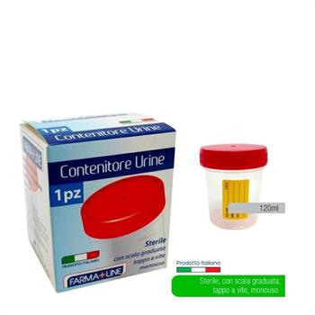 CONTENITORE STERILE URINE FARMALINE 120 ML