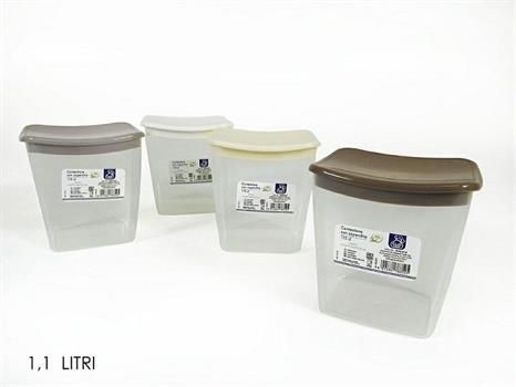 CONTENITORE CON 1,1 LT 4 COLORI ASS