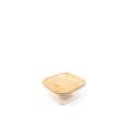 CONTENITORE VETRO BAMBOO STYLE 800 ML 15,7 X 15,7 X H6,7 CM