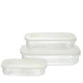 CONTENITORE FRIGO BOX RETTANGOLARE SET 3PZ 3/1,88/0,93LT BIA