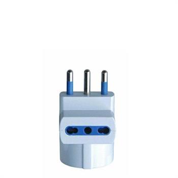 ADATTATORE SPINA 16 A 2P+T 1 PR STRD 2 PR BIP 10/16A BIANCO