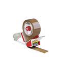 DISPENSER SET 2 PZ CON NASTRO IMBALLO AVANA 50 X 66 MT