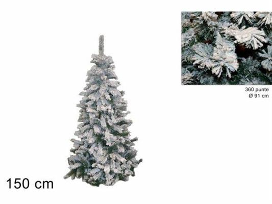 ALBERO PINO SESTRIERE INNEVATO 150CM 360PUNTE