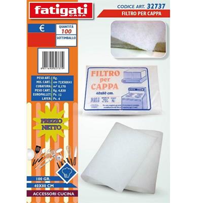 FILTRO CAPPA BIANCO 40 X 80 CM