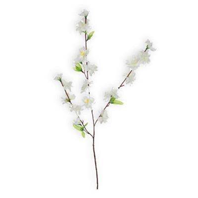 FIORE DI PESCO PICCOLO COLORE BIANCO 63CM
