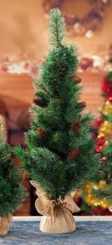 ALBERO DI NATALE CON PIGNE D.40XH90CM