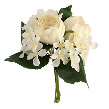 FIORE PEONIA 7 FIORI 31 CM BIANCO