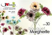 FIORE BOUQUET MARGHERITE 30CM COLORI ASS.