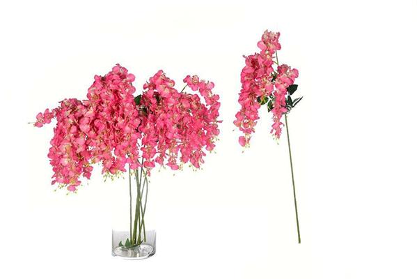 FIORE ORCHIDEA A RAMO 110CM COLORE ROSA