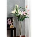 FIORE GIGLIO 3 FIORI 1 BOCCIOLO 107 CM 3 COLORI ASS